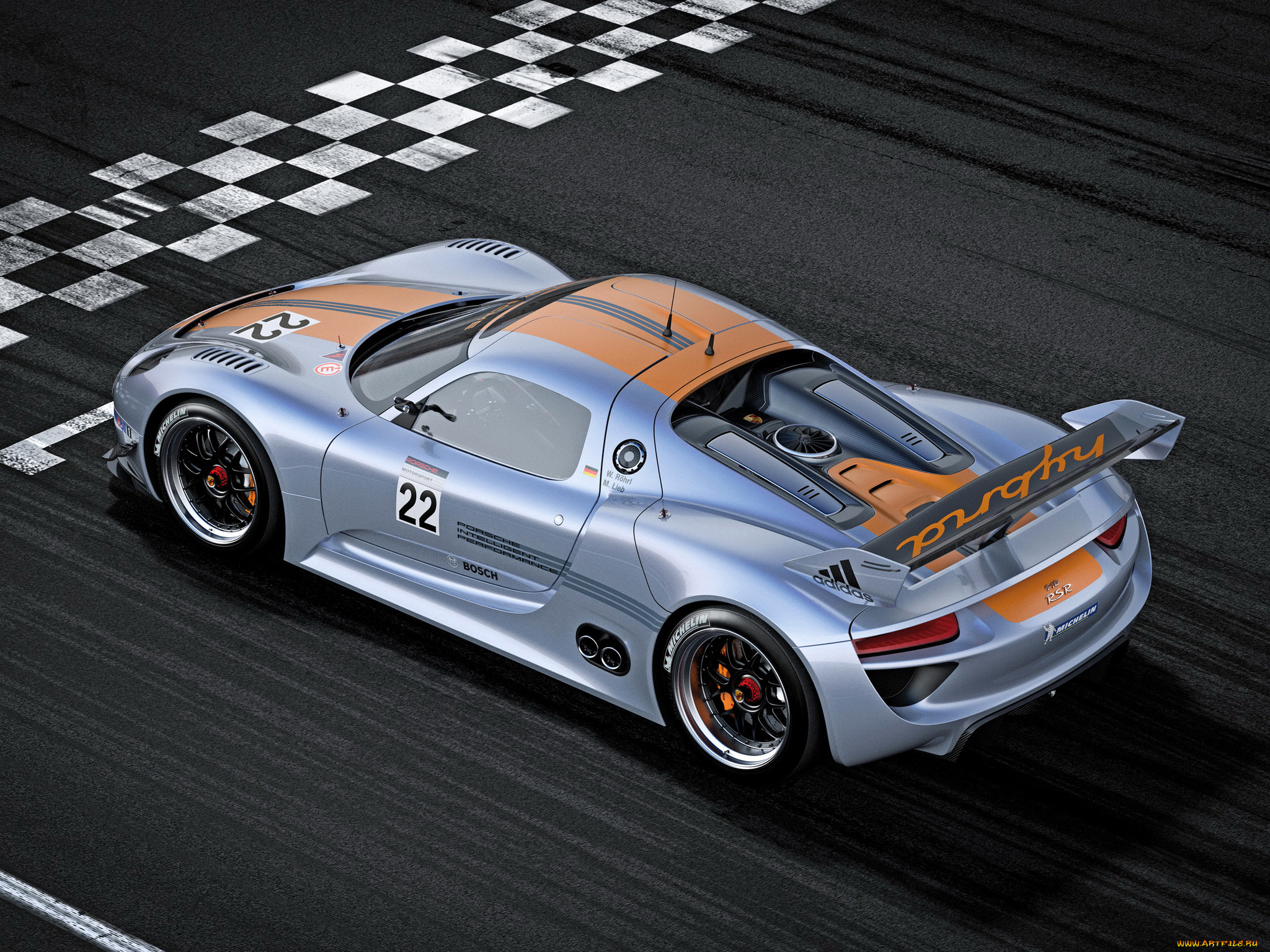 , porsche, 918, rsr